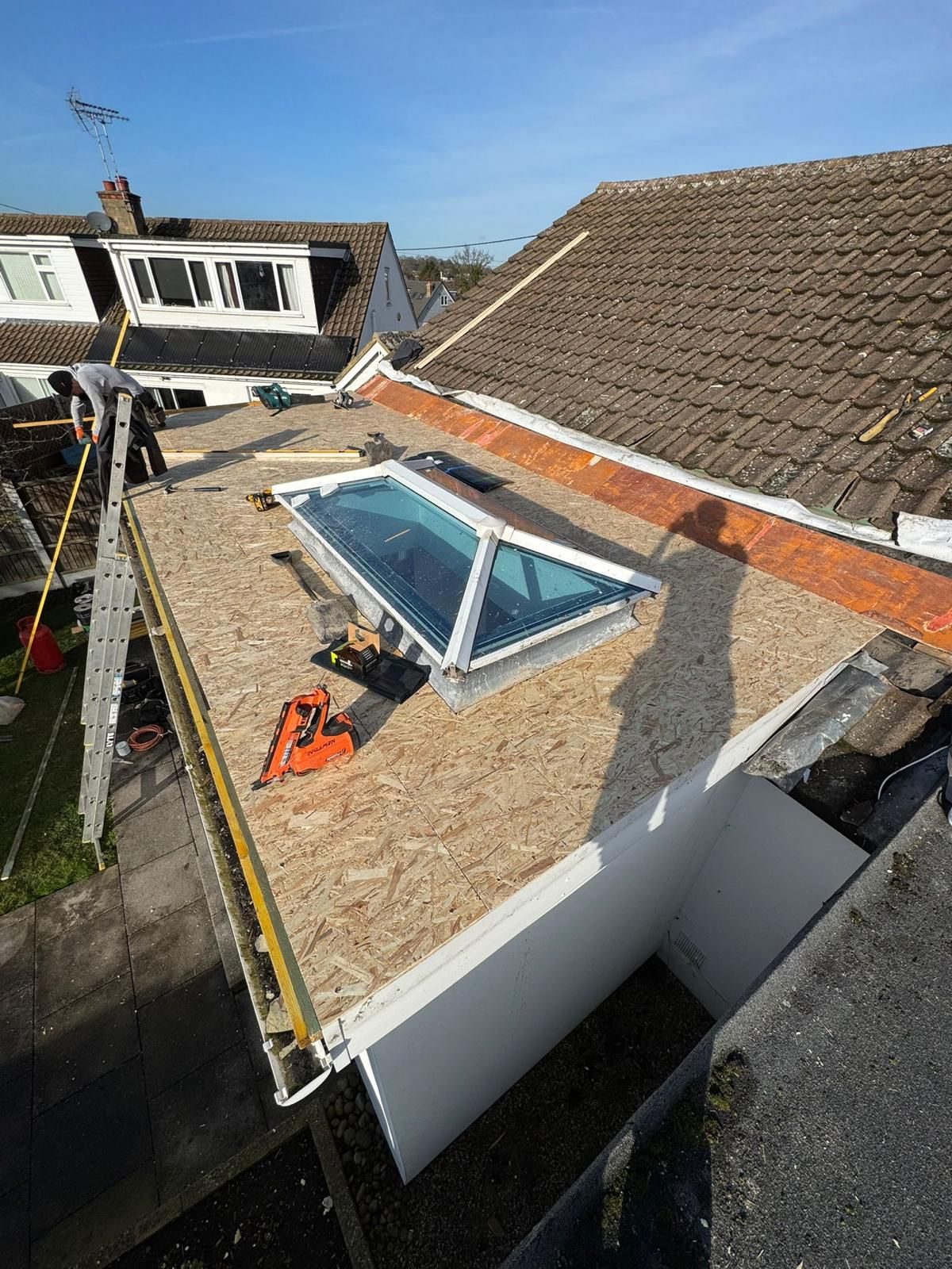 New tiled roof with a Velux roof window fitted